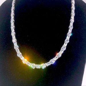 63ct Multi-Stone Tennis Necklace